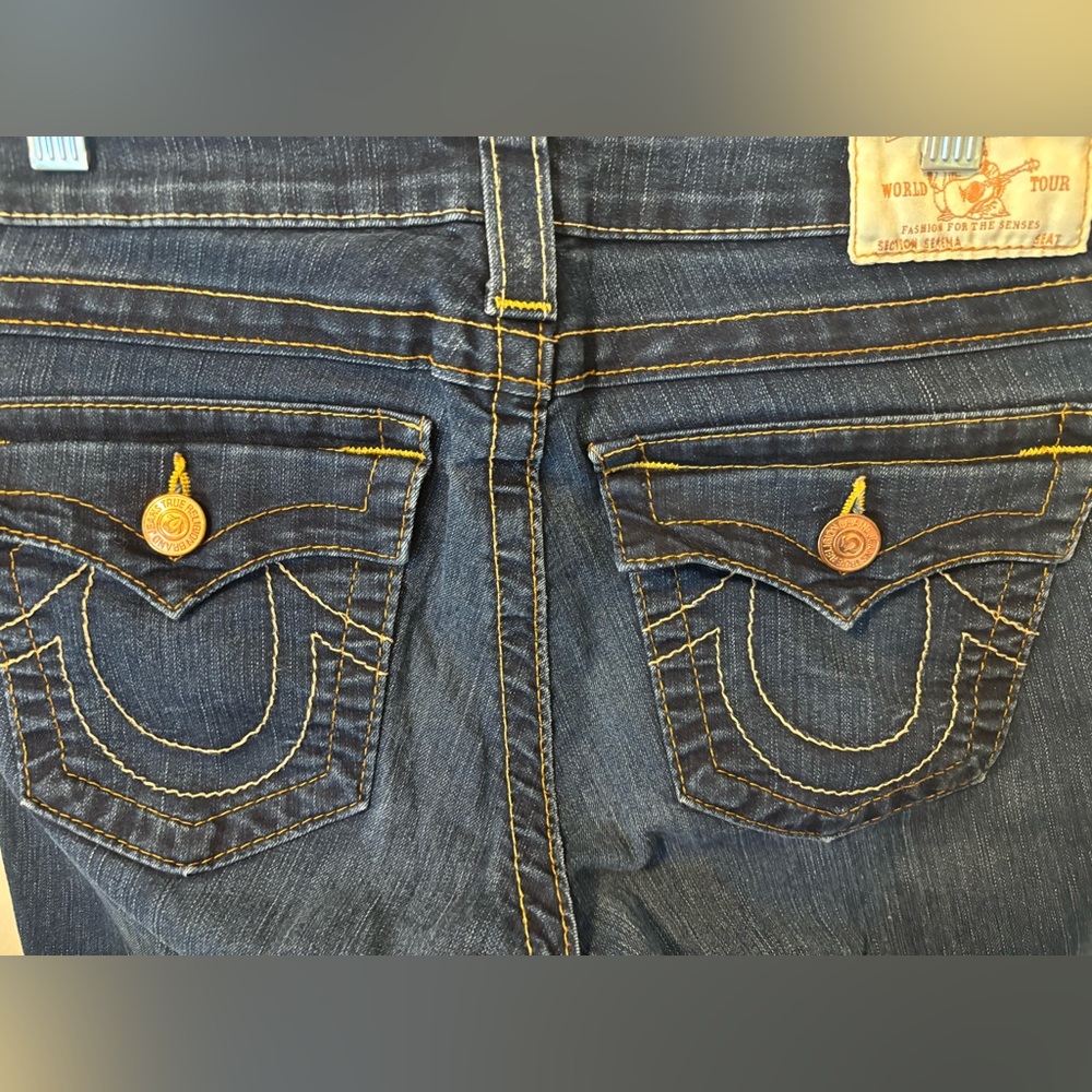 True Religion Dark Blue Jeans - Picture 6 of 7